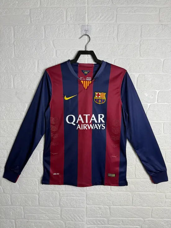 FC Barcelona 2014–15 Home Kit – Retro Edition (Full Sleeve)