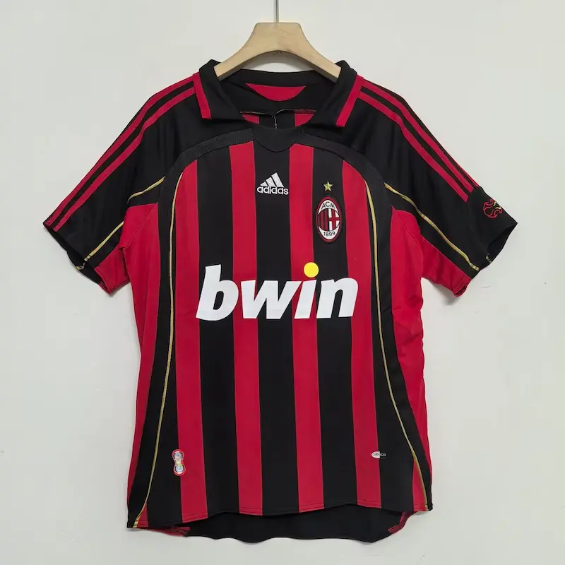Ac Milan Home 2006/07 Half Sleeve Retro Edition
