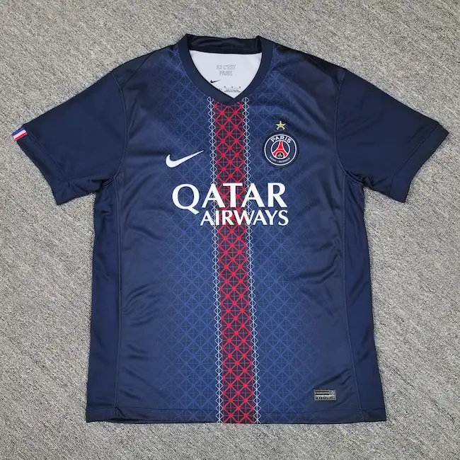 PSG Home kit 2025/26 Fan Version Half Sleeve