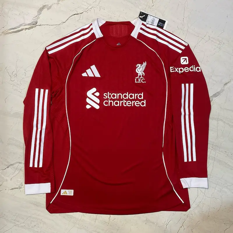 Liverpool Home 2025/26 Player Edition Full Sleeve